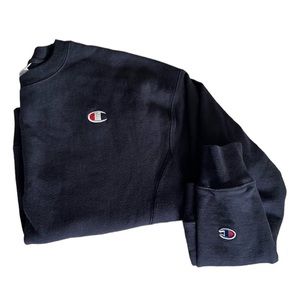 Champion - Navy Fleece Crewneck - CA SM